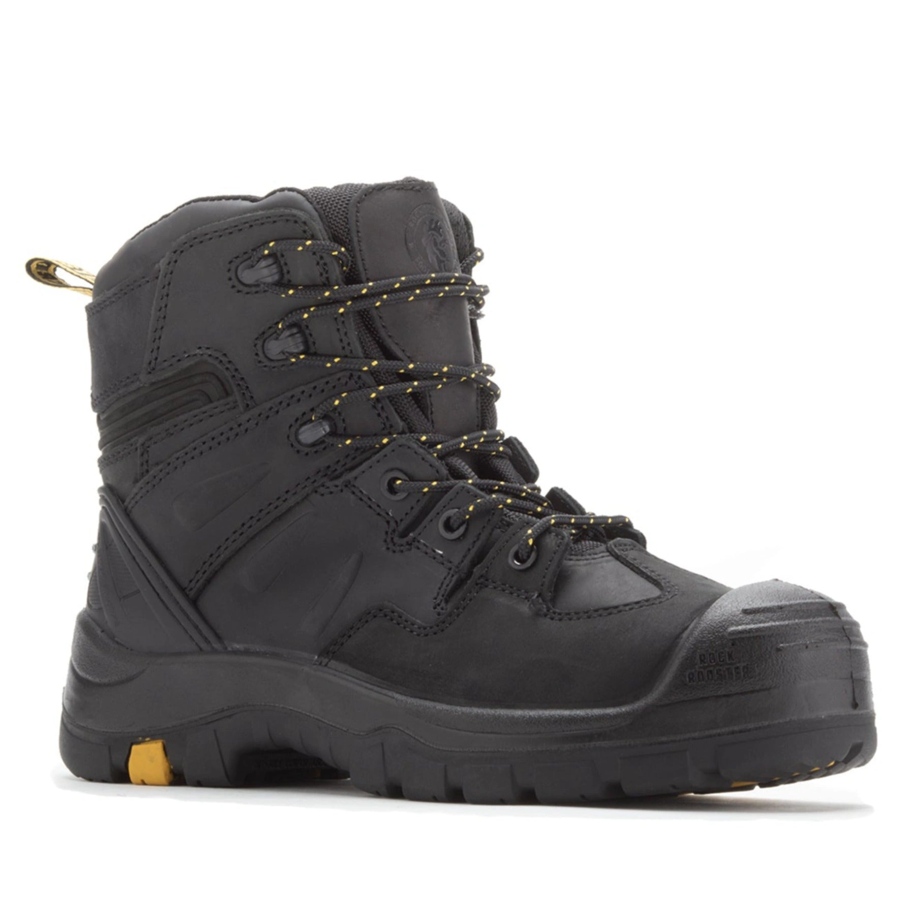 ROCKROOSTER Woodland AK609: Botas de trabajo de cuero con puntera compuesta, ¡seguridad y estilo en cada paso!