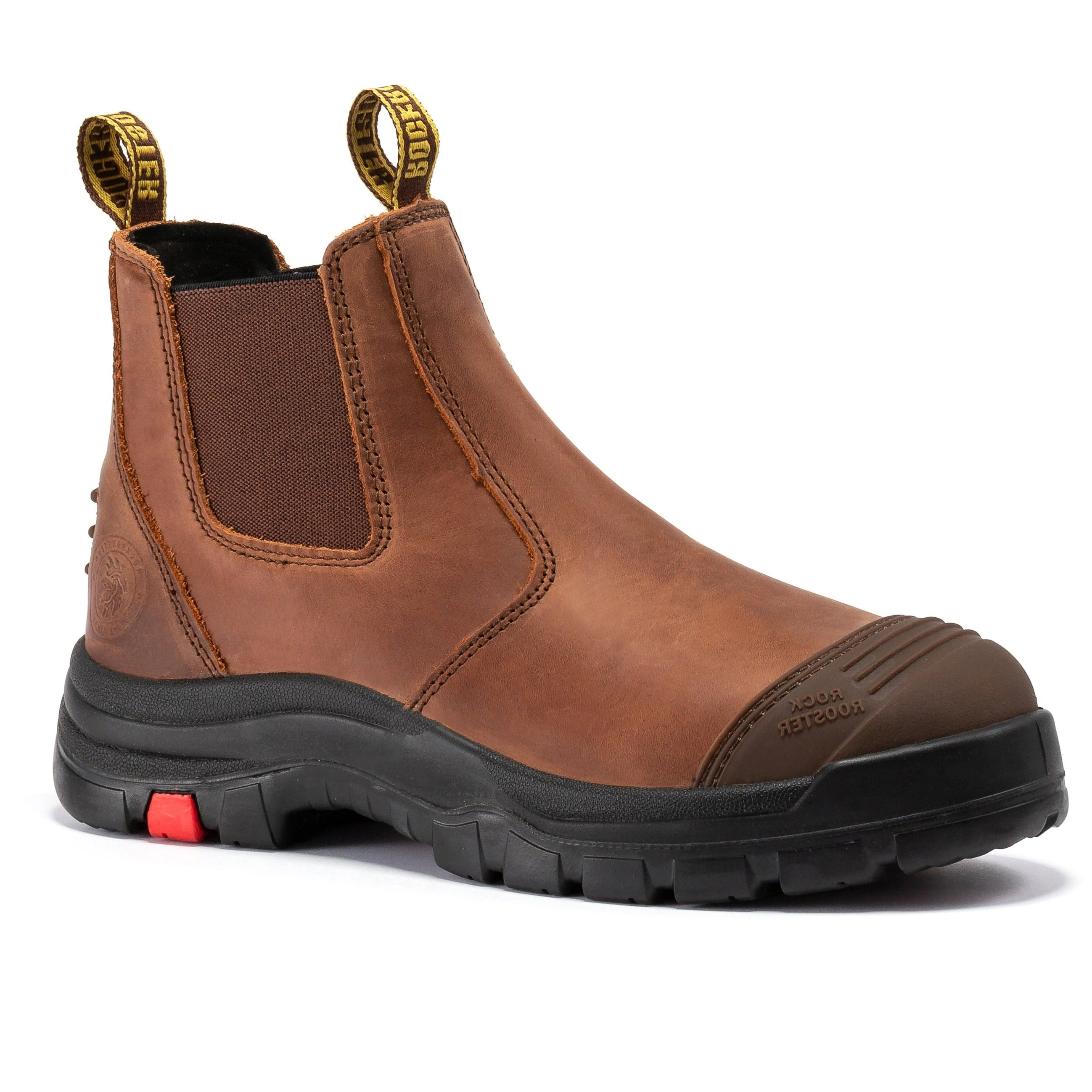 ROCKROOSTER Lumen Brown: Botas de trabajo de cuero, estilo vaquero, resistentes y con la comodidad que buscas.